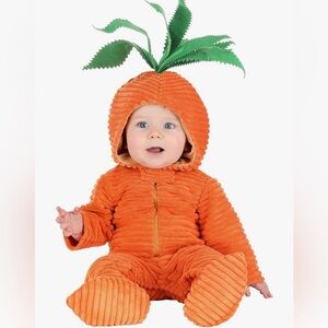 Infant orange carrot costume 12-18 months